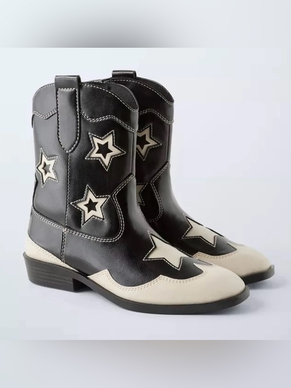 Zara Kids Cowboy Boots, EU 34 / US 3